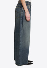 Balenciaga Low-Rise Baggy Jeans Blue 872166-TUW58-4129
