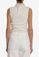 Lemaire Asymmetrical Fitted Top Cream TS0004-LJ1030-WH086