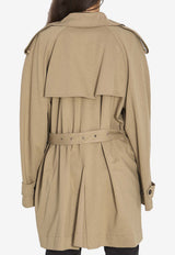 Balenciaga Short Cocoon Trench Coat Beige 862426-TSVC1-9772