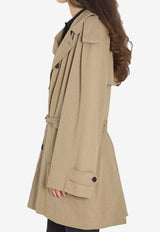 Balenciaga Short Cocoon Trench Coat Beige 862426-TSVC1-9772