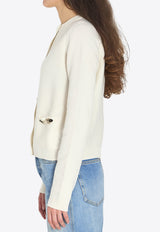 Gucci Wool-Blend Buttoned Cardigan White 851977-XKEVK-9051