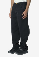 Willy Chavarria Bad Boy Baggy Jeans Black WCDNM0011--001