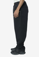 Willy Chavarria Bad Boy Baggy Jeans Black WCDNM0011--001