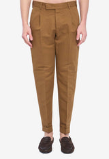 PT Torino Rebel Straight-Leg Pants Brown CORSZAZ40FWD-PU38-0165