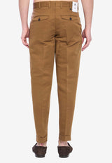 PT Torino Rebel Straight-Leg Pants Brown CORSZAZ40FWD-PU38-0165