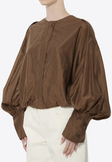TheLatest Diana Muslin Blouse Brown TLW04007T0161-ABTP-T0032