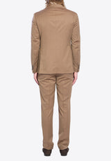 Tagliatore Super 130S Single-Breasted Suit Brown 2SVS22B01PE060015-F119-180