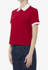Versace Logo Crest Polo T-shirt Red 1024235-1A17681-2RC90