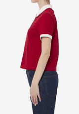 Versace Logo Crest Polo T-shirt Red 1024235-1A17681-2RC90