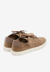 Common Projects Bball Slim Suede Low-Top Sneakers Brown 2540--0240