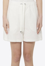 Moncler San Gallo Poplin Shorts White L10932B00010-597LQ-001