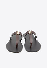 Saint Laurent Babylone Leather Slippers Brown 863525-DWETT-2023