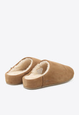 UGG Elea Suede Flat Mules Brown 1171390--CHE