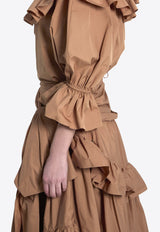 Chloé Ruffled Maxi Skirt Brown CH26UJU53144--26U