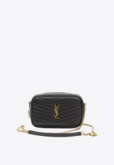 Saint Laurent Mini Lou Quilted Leather Crossbody Bag Black 748849-DV707-1000
