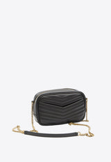 Saint Laurent Mini Lou Quilted Leather Crossbody Bag Black 748849-DV707-1000