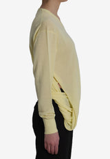 Loewe Wool V-neck Sweater Yellow S540Y14KHD--8140