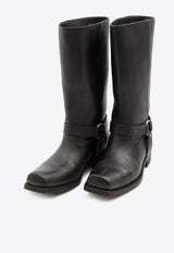 Golden Goose DB High Biker Leather Boots Black GWF01057-F008235-90100