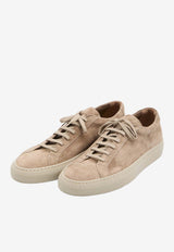 Common Projects Achilles Premium Suede Sneakers Taupe 2573--0240