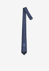 Gucci Silk Jacquard Tie Blue 853367-4E009-4169