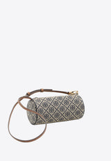 Tory Burch T Monogram Jacquard Cylinder Bag Blue 175539--405