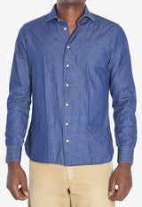 Borriello Napoli Marechiaro Denim Shirt Blue 90951 MARECHIARO--BLU