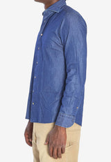 Borriello Napoli Marechiaro Denim Shirt Blue 90951 MARECHIARO--BLU