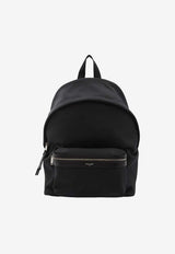 Saint Laurent City Canvas Backpack Black 534967-FAEYY-1000