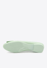 Roger Vivier U Look Patent Leather Ballet Flats Green RVW66834910-D1P-PT033