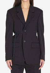 Balenciaga Tailored Wrap Jacket Black 857365-TNT39-1000