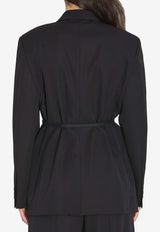 Balenciaga Tailored Wrap Jacket Black 857365-TNT39-1000
