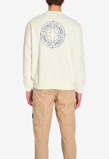 Stone Island Compass Print Sweatshirt Cream L1S156100001-S0283-V00093