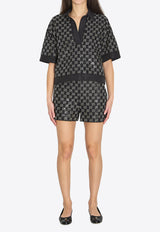 Gucci Embroidered Lamé Wool Tweed Top Black 846682-ZARWY-1000