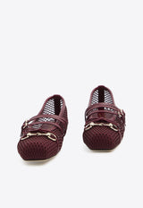 Gucci Horsebit Mesh Ballet Flats Red 835077-FAEQZ-6207