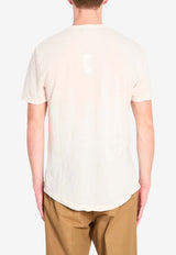James Perse Basic Crewneck T-shirt White MKJ3360--LATTE