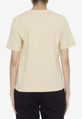 Burberry Logo Print Crewneck T-shirt Beige 8097925--C1490