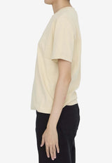 Burberry Logo Print Crewneck T-shirt Beige 8097925--C1490