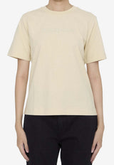 Burberry Logo Print Crewneck T-shirt Beige 8097925--C1490