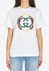 Gucci Bridle Embroidery T-shirt White 837959-XJHMY-9081