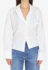 The Attico Solid Buttoned Shirt White 260WCH00045-052AA-001