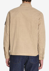 Stone Island Compass Patch Overshirt Beige L1S151200008-S00WN-V019A