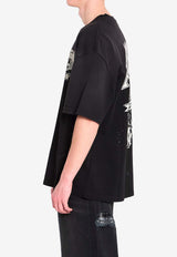 Amiri Eagle Printed Oversized T-shirt Black AMTOJR1024--001