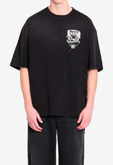 Amiri Eagle Printed Oversized T-shirt Black AMTOJR1024--001