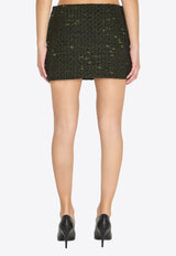 Gucci Bouclé Wool Mini Skirt Black 853017-ZAUCL-3005