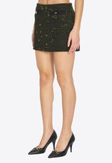 Gucci Bouclé Wool Mini Skirt Black 853017-ZAUCL-3005