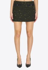 Gucci Bouclé Wool Mini Skirt Black 853017-ZAUCL-3005