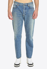 Saint Laurent Long Mick Faded Jeans Blue 816412-Y11CA-4937
