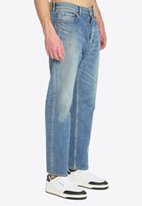 Saint Laurent Long Mick Faded Jeans Blue 816412-Y11CA-4937