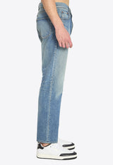 Saint Laurent Long Mick Faded Jeans Blue 816412-Y11CA-4937