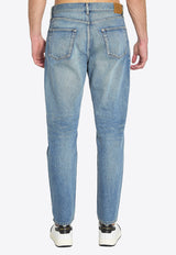 Saint Laurent Long Mick Faded Jeans Blue 816412-Y11CA-4937